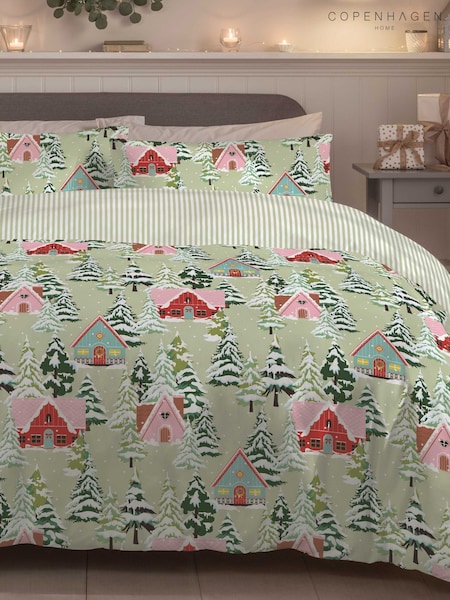 Copenhagen Home Winter Chalet クリスマス デュベカバー＆ピローケース セット