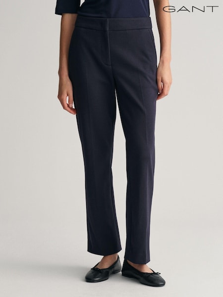 GANT Blue Jersey Cigarette Trousers (688396) | €95