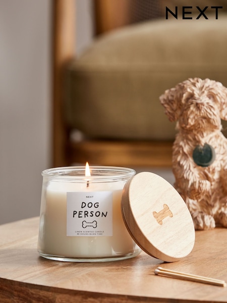 White Dog Person Jasmine Scented Jar Candle (688669) | €10.50