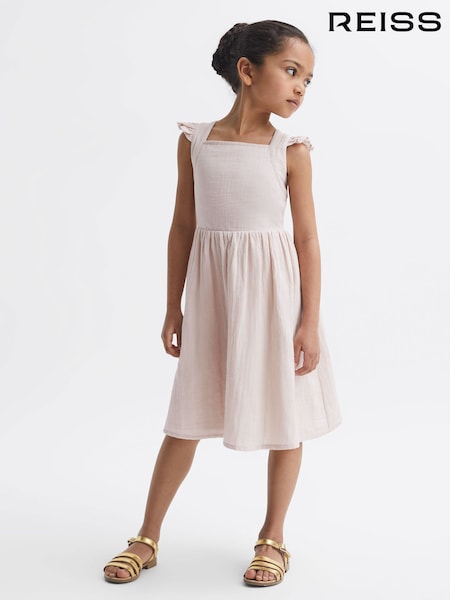 Reiss Cerys Cotton Cross Back Dress (689257) | € 79