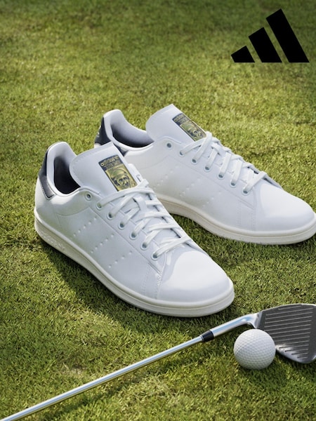 adidas Golf White/Blue Stan Smith Shoes (689758) | €112