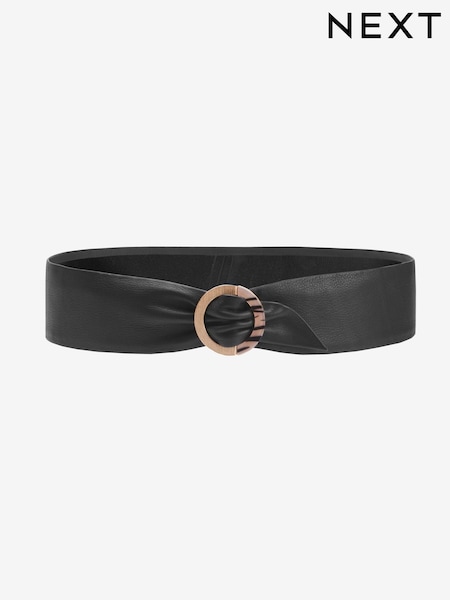 Zebra Buckle Leather Waist Belt (690370) | €14