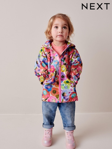 Bunt gemustert - Spritzwasserbeständige, bedruckte Regenjacke (3Monate–7Jahre) (691231) | 16 € - 20 €