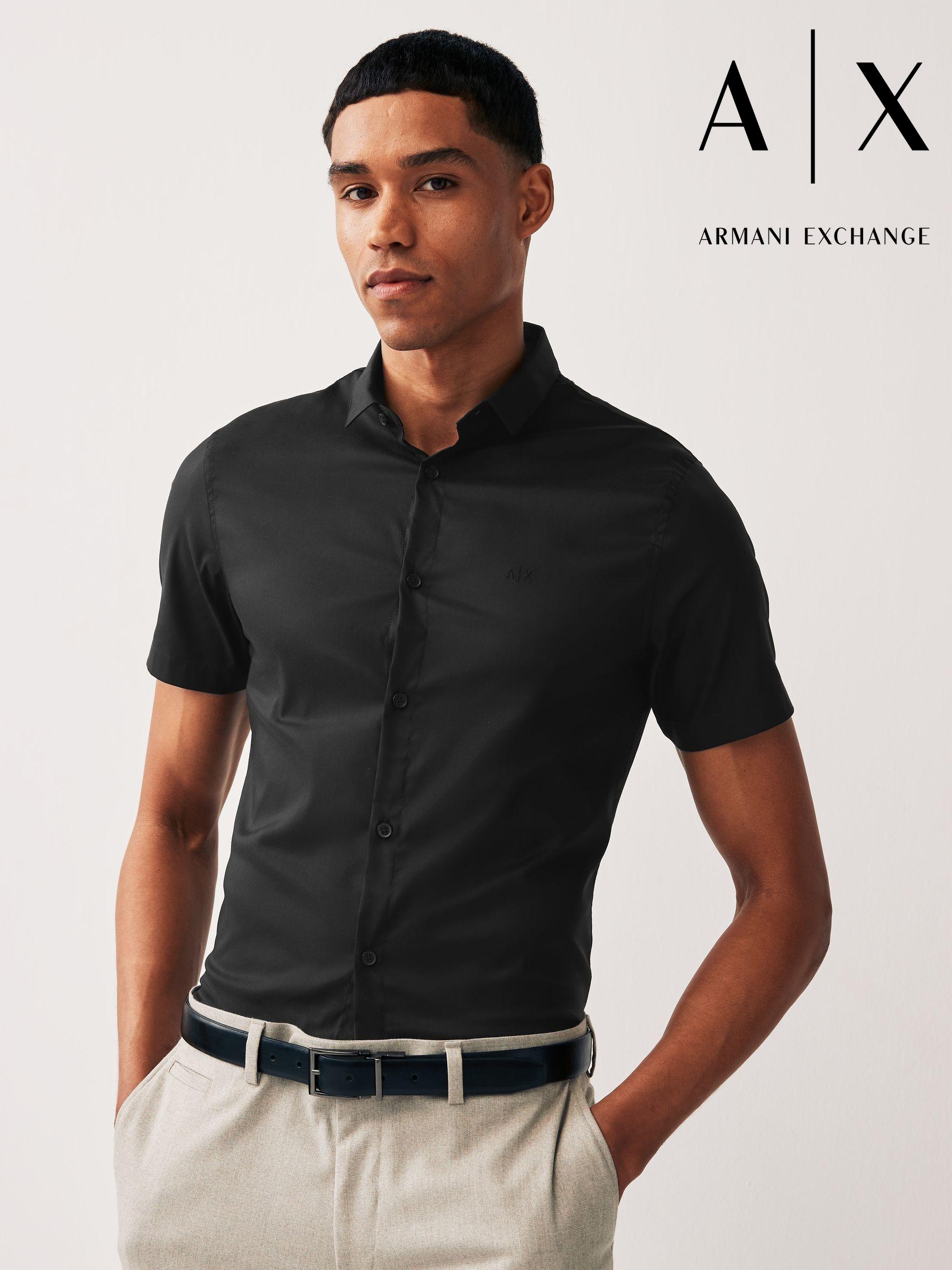 Men s Armani Exchange Short Sleeve Shirts Next Luxembourg