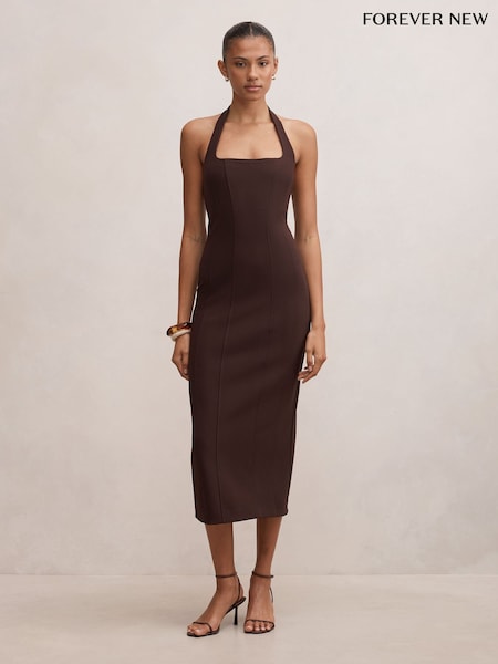Maro - Rochie midi Forever New Gina cu decolteu tip halter