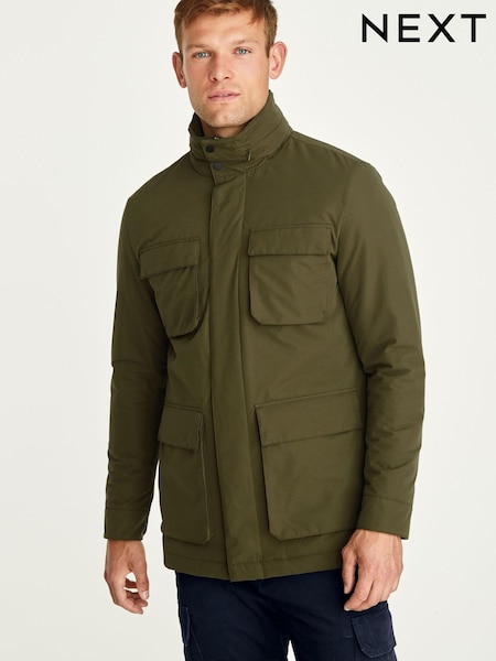 Khaki Green Four Pocket Water Resistant Coat (691757) | €25