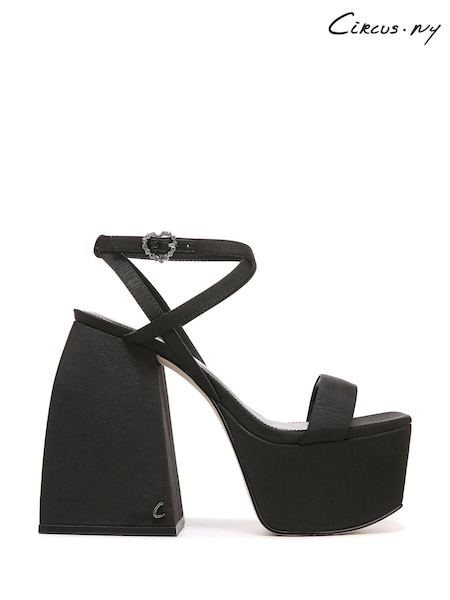 Circus NY Mari Black Platform Strappy Sandals (691785) | €76
