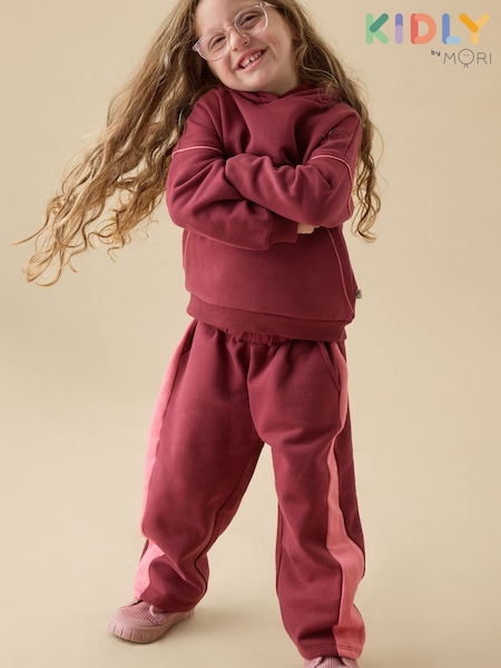 أحمر - Kidly By Mori Supersoft Oversized Hoodie