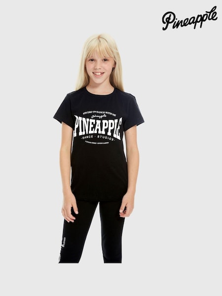 Pineapple Black 100% Cotton T-Shirt (692644) | 44 QAR