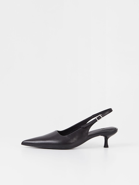 Vagabond Shoemakers Lykke Slingback Kitten Black Heels (692772) | 321 QAR