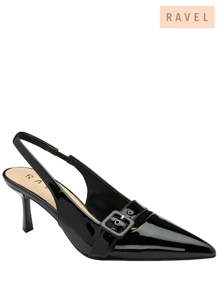 Ravel Black Slingback Court Shoes (692874) | ₪327