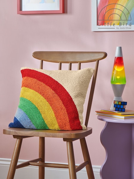 Little Bird by Jools Oliver Multi Rainbow Tufted Cushion (693169) | €33