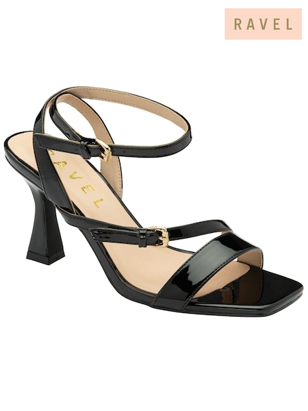 Ravel Black Open-Toe Strappy Sandals (693276) | 297 QAR
