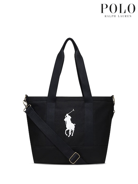 Black - Polo Ralph Lauren Pony Tote Bag