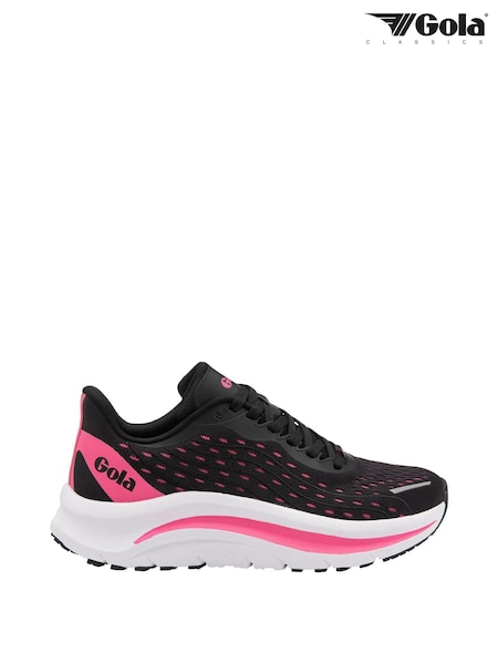 Gola Black Alzir Speed Mesh Lace-Up Ladies Running Trainers (693487) | €46