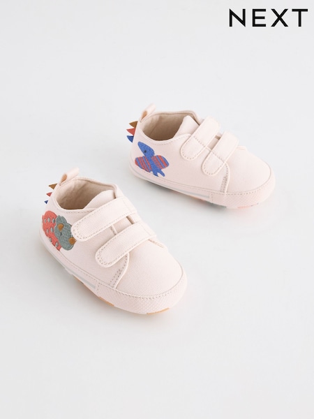Kremno bela Dinosaur - Baby Two Strap Trainers (0-24mths) (693595) | € 7 - € 8