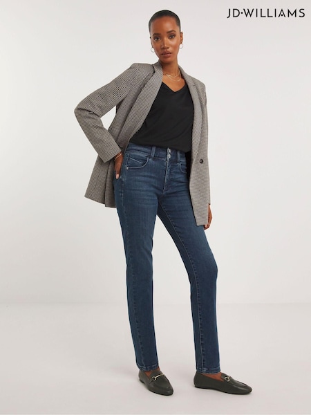 JD Williams Mid Blue Magisculpt Straight Leg Jeans (693609) | €21.50