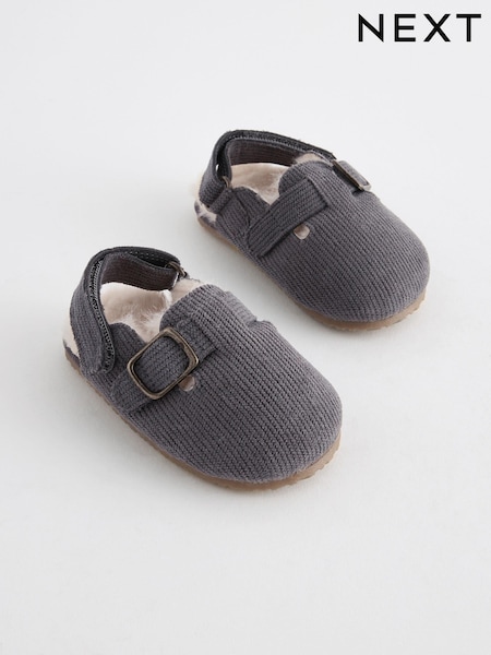 Siva Manšestrc s podlogo iz umetnega krzna - Pram Clogs (0-24mths) (693611) | € 9