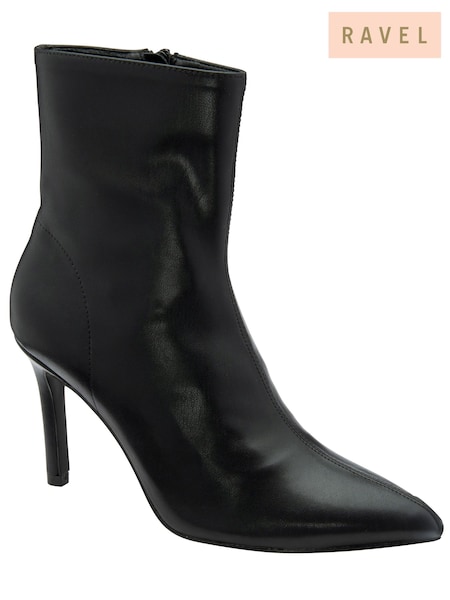 Black - Ravel Pointed-toe Ankle Boots