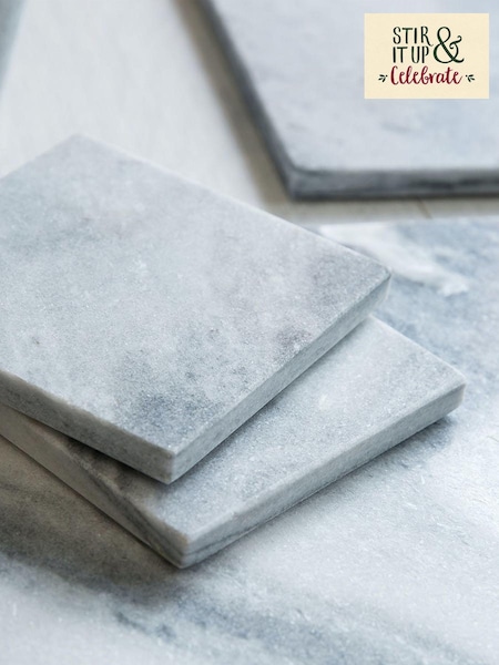 Set of 4 Marble Coasters (694243) | ‏54 ر.ق.