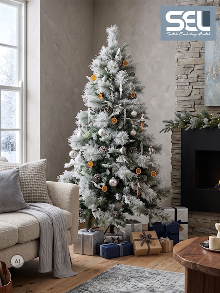 Scottish Everlastings Ltd Artificial Frosted Foliage Christmas Tree