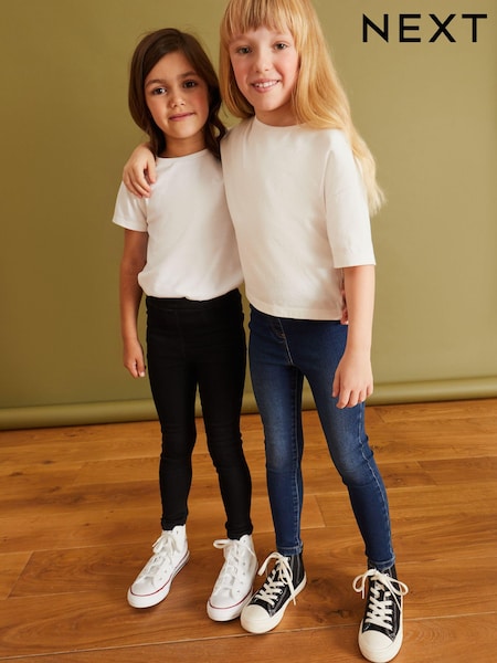 Negro/gris - Elasticated Waist Jeggings 2 Pack (3-16yrs) (695171) | 28 € - 35 €