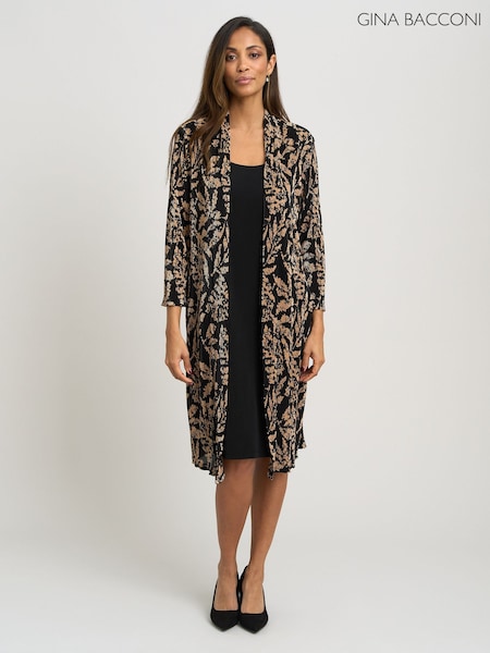 Черный - Gina Bacconi Precious Mock Dress And Jacket