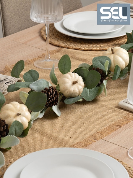 Scottish Everlastings Ltd Artificial Pumpkin/eucalyptus Garland
