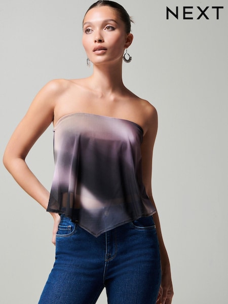 Multi Mesh Bandeau Scarf Top (696085) | €4