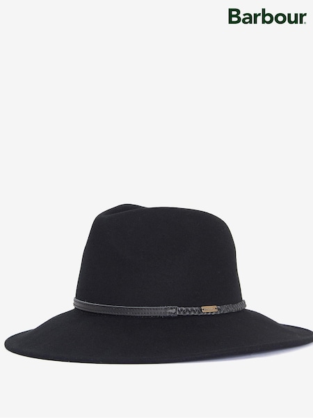 Barbour® Black Tack Fedora 100% Cotton Hat (696257) | €40
