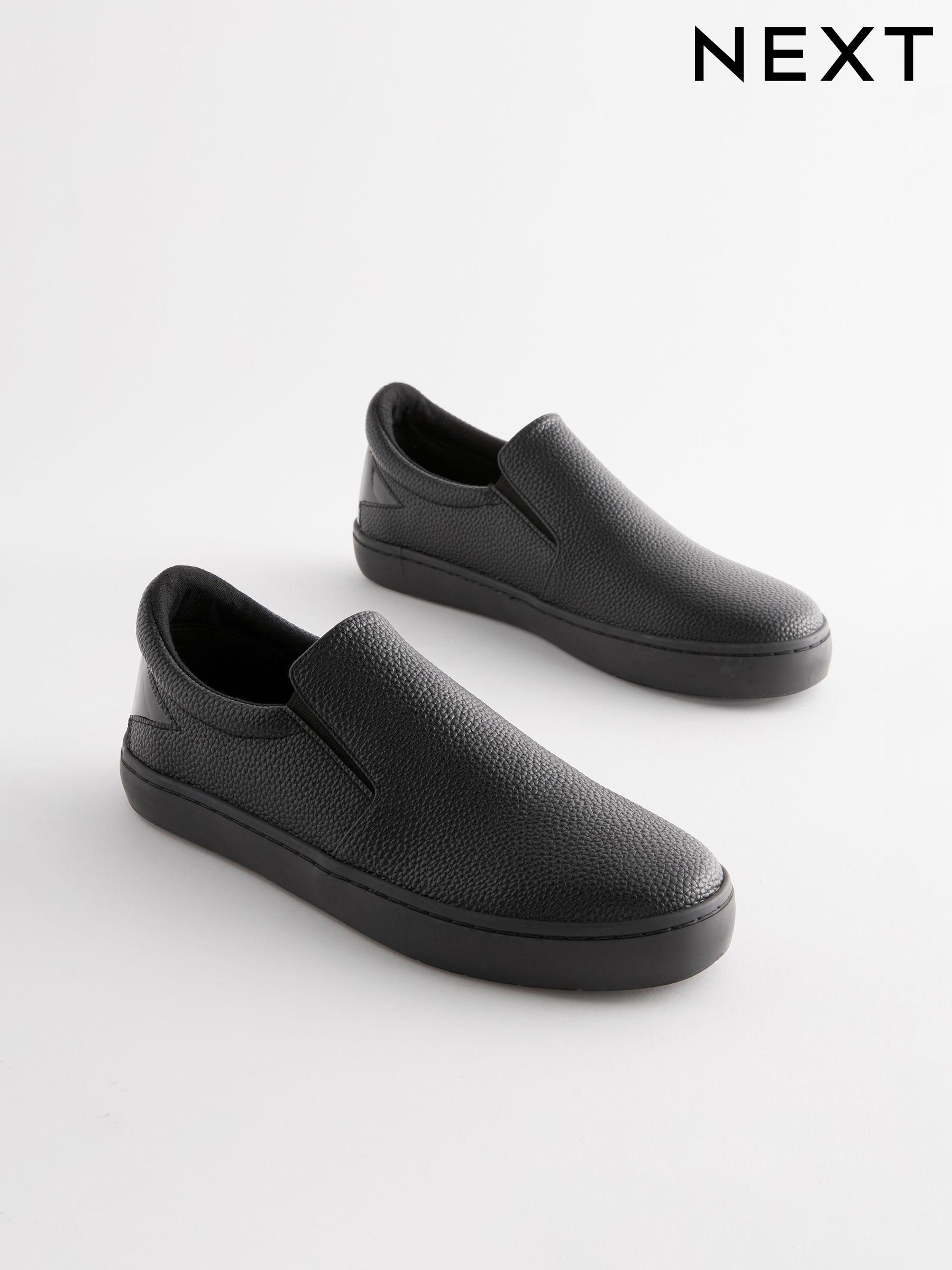 Women s Black Flat Slip On Forever Comfort Footwear Next Luxembourg