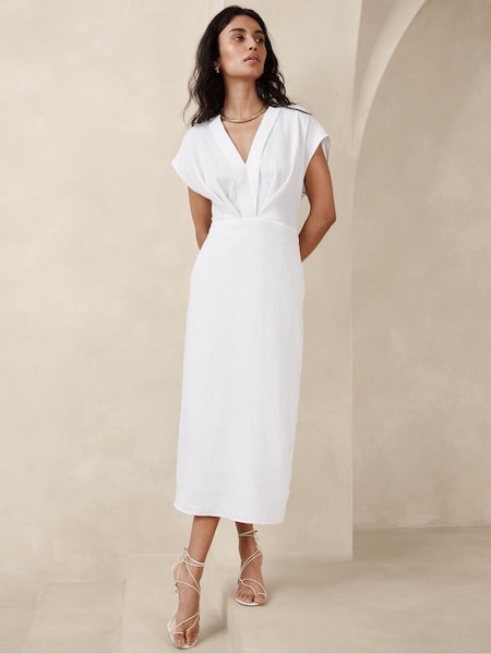 Banana Republic Brown Mari Draped Maxi Dress (697786) | €50