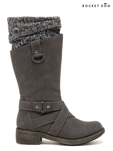 Grey - Rocket Dog Telsa Cap Pu/kingston Calf Boots