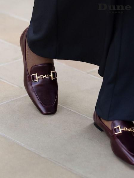 Rojo - Mocasines granulados Dune London