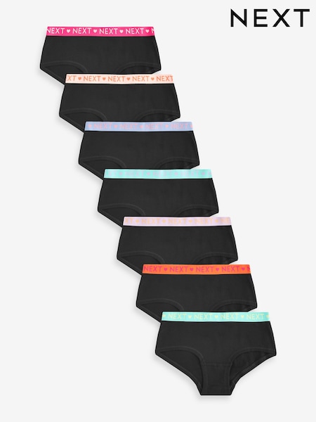 Musta - Bright Elastic Hipsters 7 Pack (2-16yrs) (698290) | €12 - €16