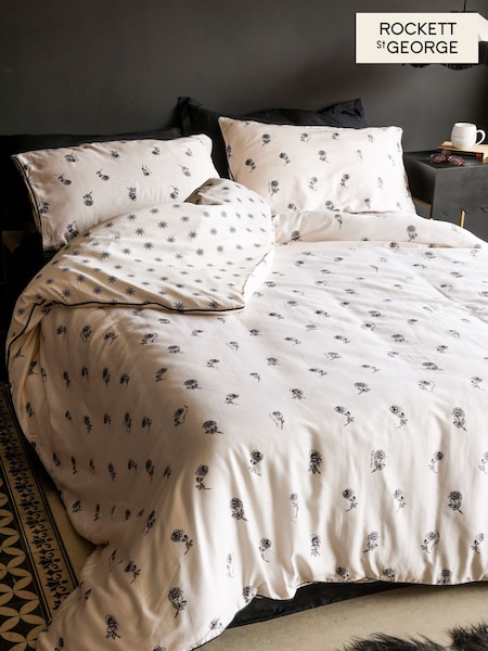 Rockett St George Rock & Rose 200 Thread Count Duvet Cover and Pillowcase Set (699593) | €71 - €120