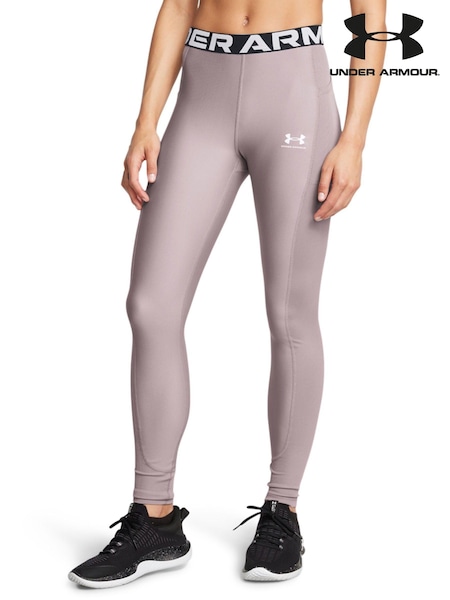 Grau - Under Armour HeatGear Rib Leggings (699903) | 38 €