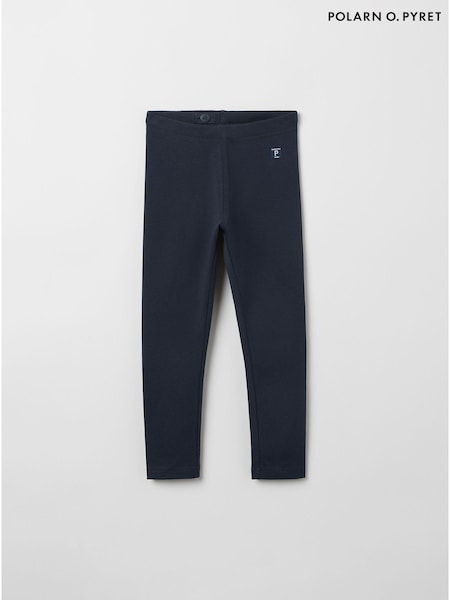 Polarn O. Pyret Blue Organic Cotton Leggings (6R4313) | €16