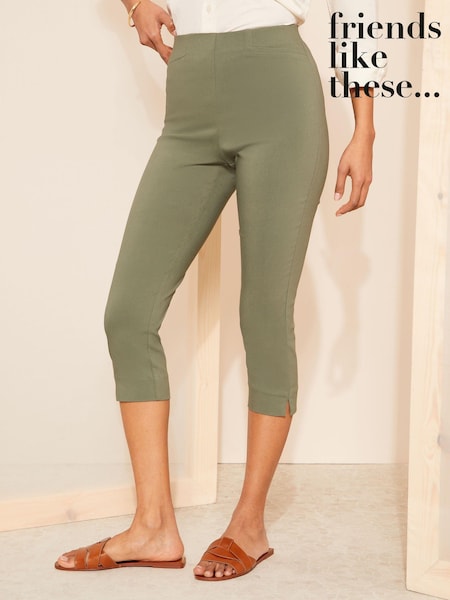 Friends Like These Cropped Comfort Scultping Stretch Trousers (700207) | 89 LEI