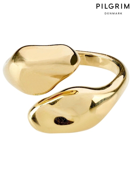 Pilgrim Gold Tone Chantal Recycled Adjustable Ring (701054) | kr590
