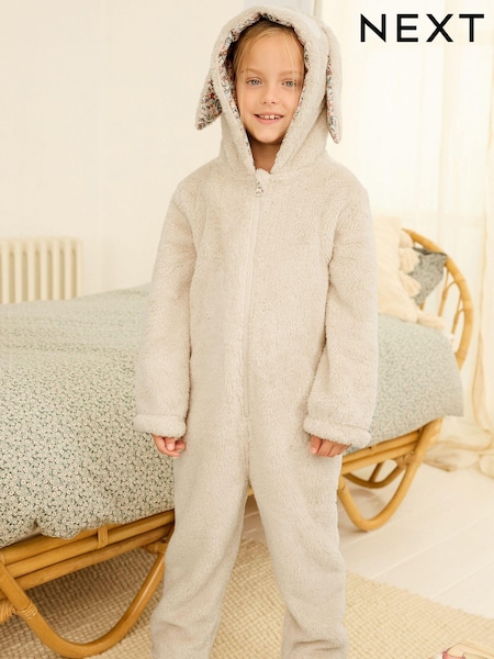 Cream Bunny 3D Teddy Fleece Borg All-In-One (12mths-16yrs) (701140) | € 23 - € 35