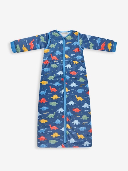 JoJo Maman Bébé Navy Blue Dinosaur 3.5 Tog Toddler Sleeping Bag (701259) | €55