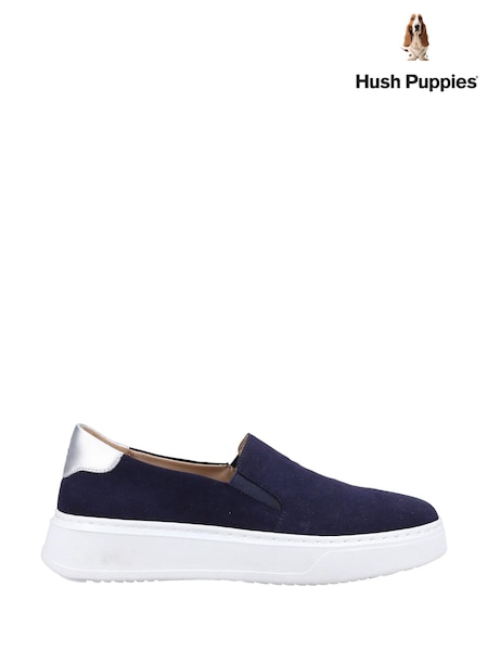 Blue - Hush Puppies Corinne Cupsole Slip On Shoes (701453) | 391 LEI