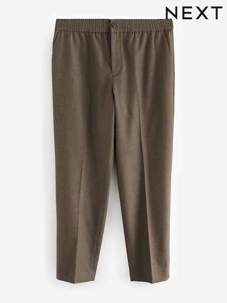 Neutral Elasticated Waist Smart Joggers Trousers (701795) | AED78