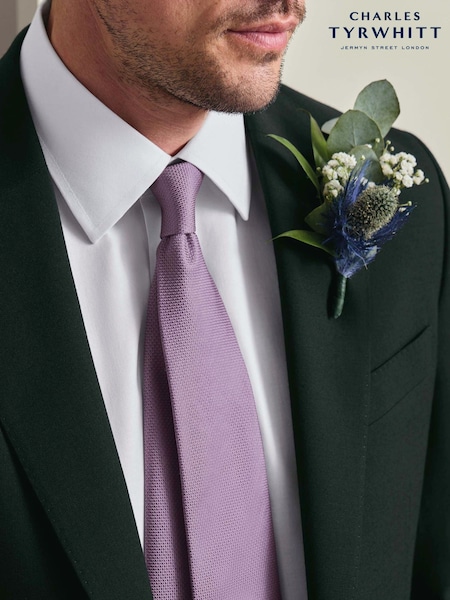 Күлгін - Regular Charles Tyrwhitt Textured Silk Tie