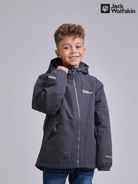 Jack Wolfskin Kids Dark Grey Snowy Days Jacket (703563) | ‏446 ر.س.‏