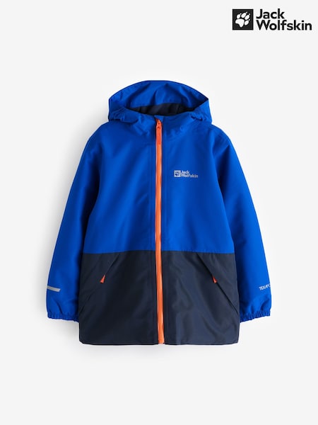 Jack Wolfskin Kids Blue Snowy Days Colour Block Jacket (703617) | €37
