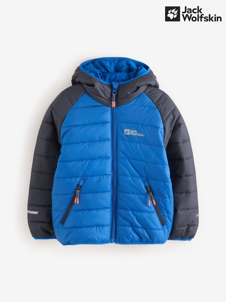 Jack Wolfskin Blue Zenon Colour Block Padded Jacket (703652) | ‏377‏₪