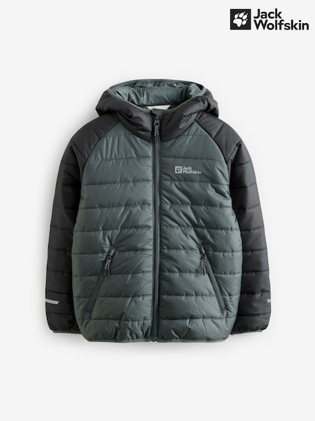 Jack Wolfskin Green Zenon Colour Block Padded Jacket (703719) | AED218