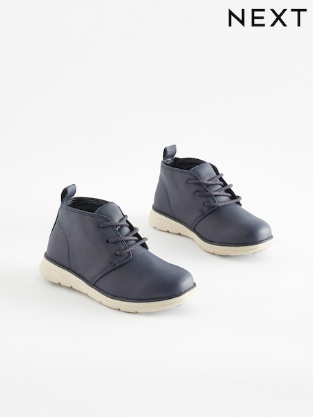Navy Blue Lace-Up Desert Boots (703942) | €8 - €10